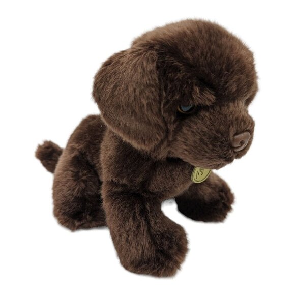 Aurora MiYoni Chocolate Labrador dog plush stuffed animal  Soft Toy 10in - Picture 2 of 6